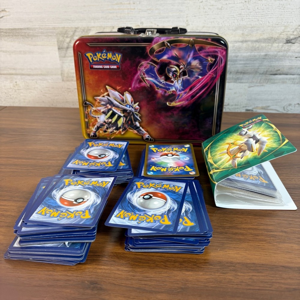 Pokémon‎ Trading Card Game: Collector Tin Box 2017 plus 185 Cards